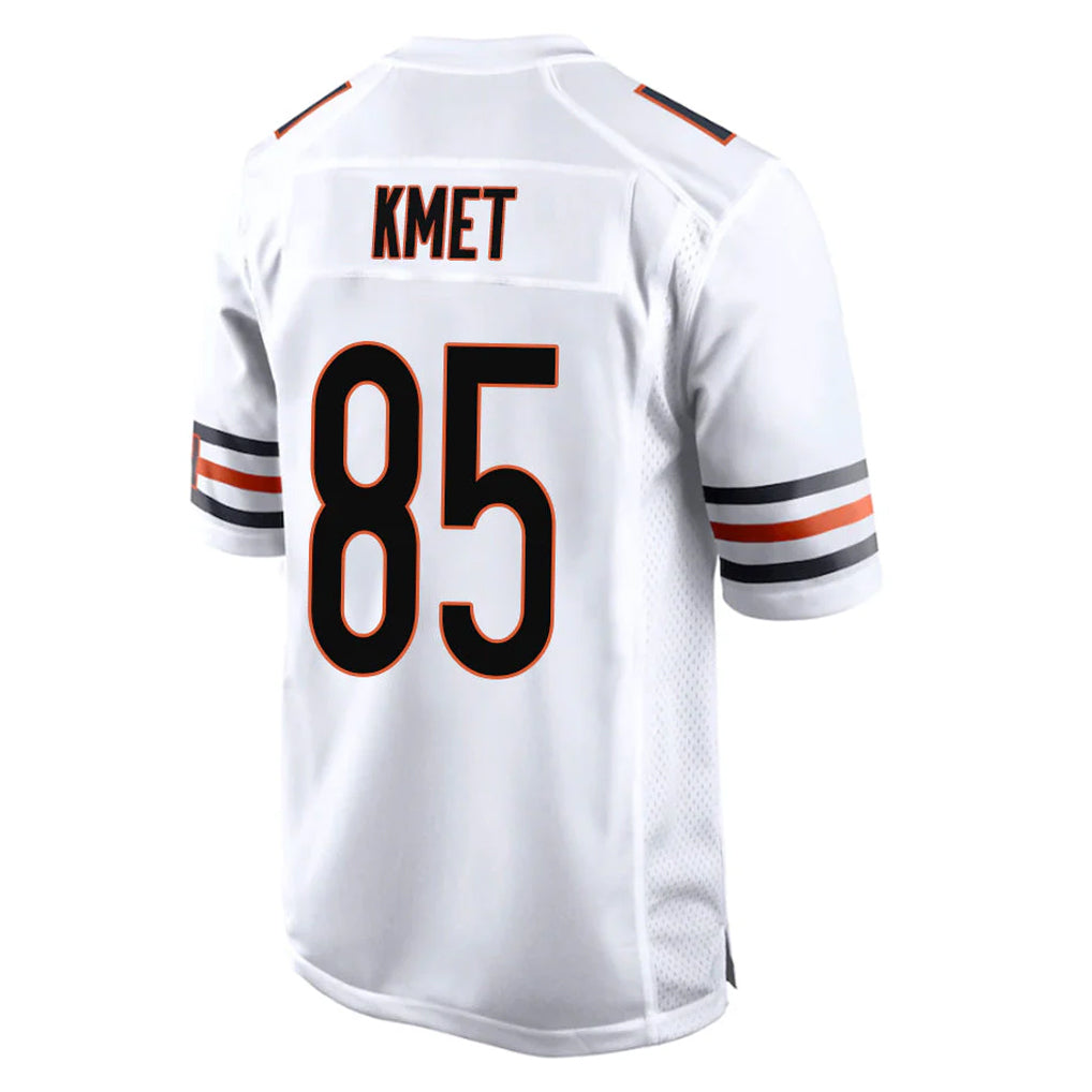 tocy C.Bears #85 Cole Kmet Player White Home Game Stitched Jerseys