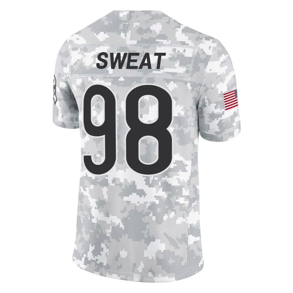 tocy C.Bears #98 Montez Sweat Player Arctic Camo Salute to Service Limited Stitched Jerseys
