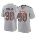 tocy C.Bears #98 Montez Sweat Player Gray Atmosphere Fashion Game Stitched Jerseys