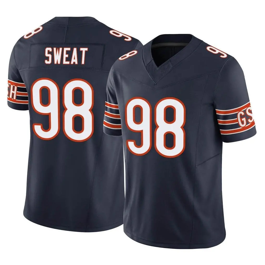 tocy C.Bears #98 Montez Sweat Player Navy Vapor F.U.S.E. Limited Home Game Stitched Jerseys