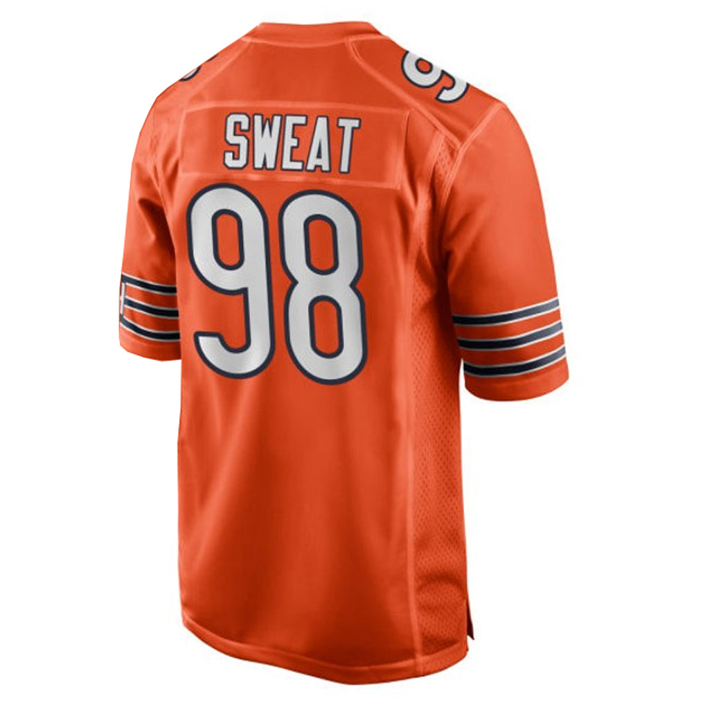 tocy C.Bears #98 Montez Sweat Player Orange Home Game Stitched Jerseys