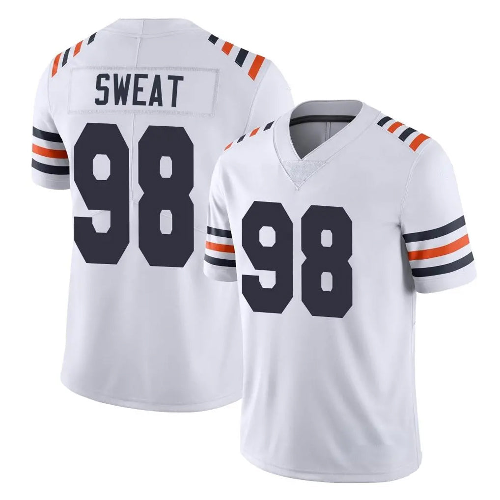 tocy C.Bears #98 Montez Sweat Player White Classic Vapor Limited Home Game Stitched Jerseys