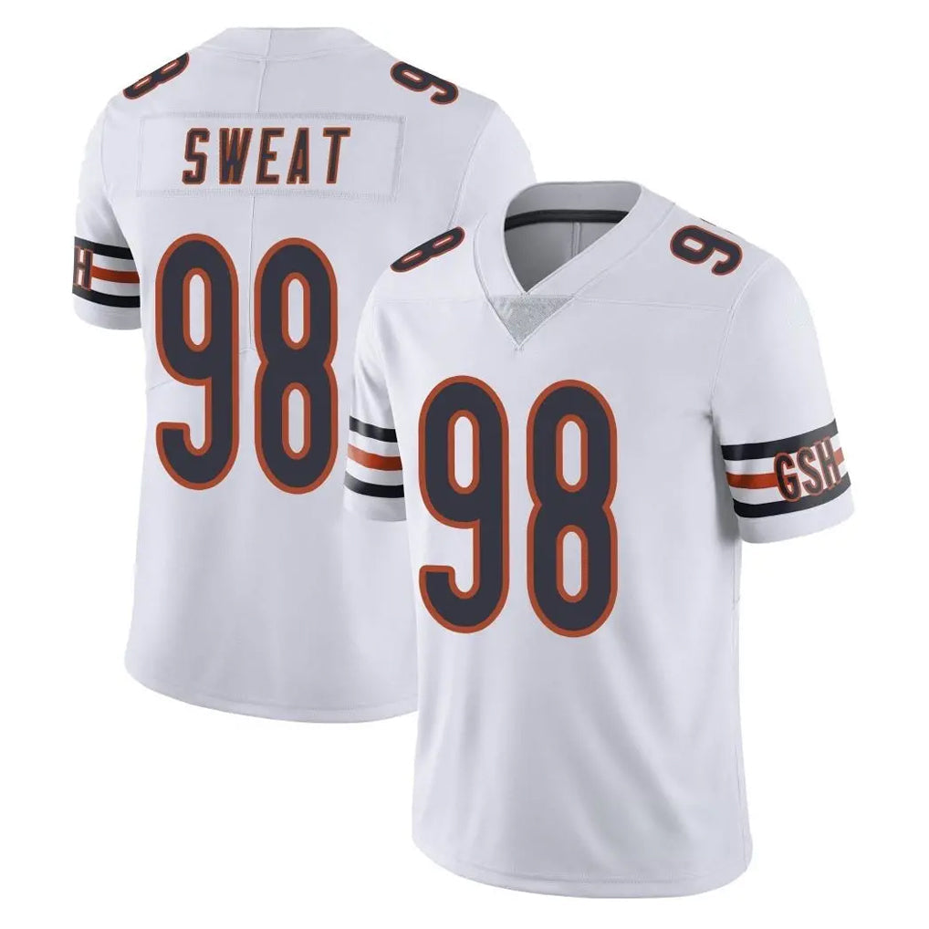 tocy C.Bears #98 Montez Sweat Player White Vapor Untouchable Limited Home Game Stitched Jerseys