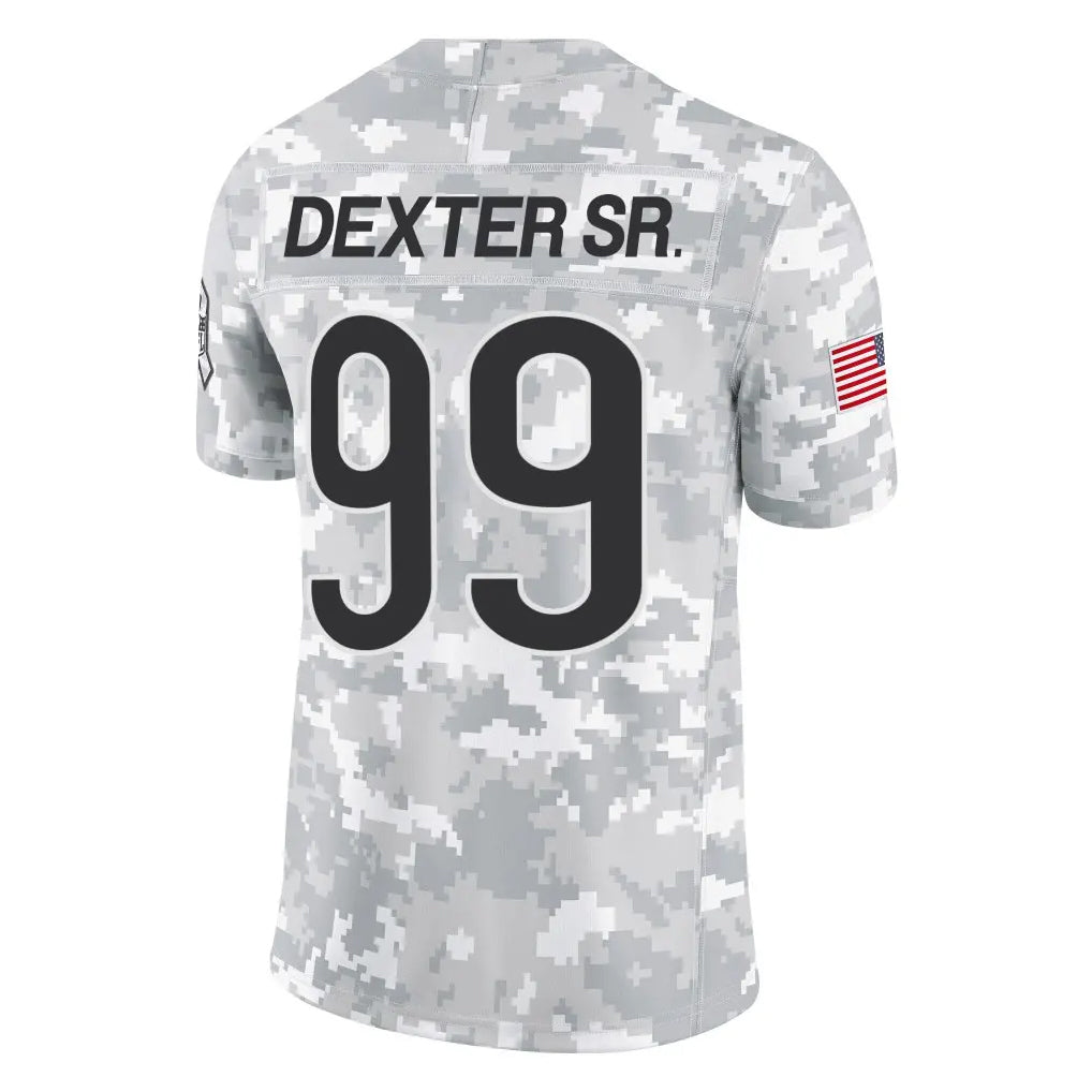 tocy C.Bears #99 Gervon Dexter Sr. Player Arctic Camo Salute to Service Limited Stitched Jerseys