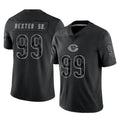 tocy C.Bears #99 Gervon Dexter Sr. Player Black REFLECTIVE Limited Game Stitched Jerseys