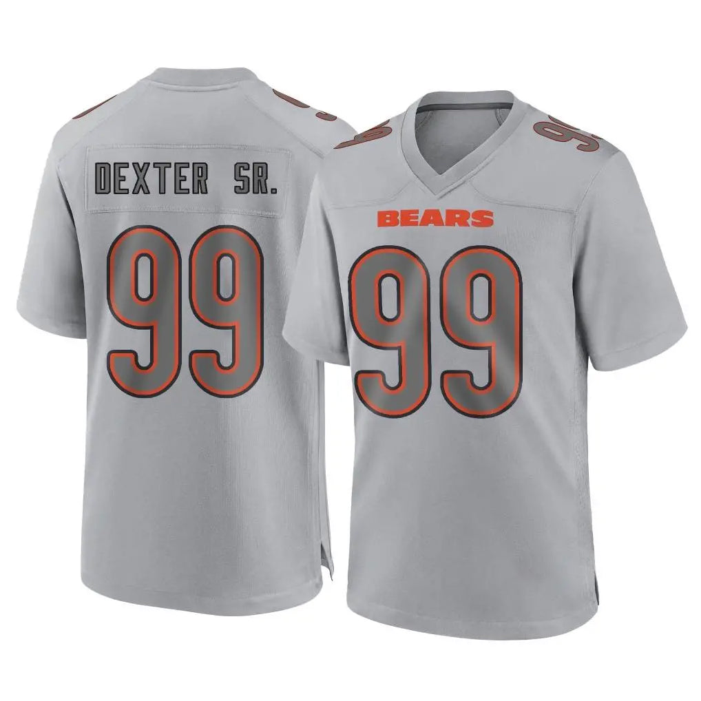 tocy C.Bears #99 Gervon Dexter Sr. Player Gray Atmosphere Fashion Game Stitched Jerseys