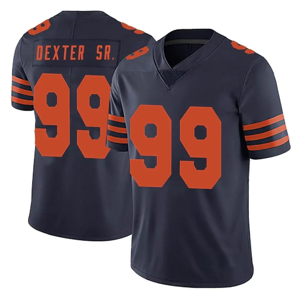 tocy C.Bears #99 Gervon Dexter Sr. Player Navy Blue Alternate Vapor Untouchable Limited Stitched Jerseys
