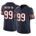 tocy C.Bears #99 Gervon Dexter Sr. Player Navy Vapor F.U.S.E. Limited Home Game Stitched Jerseys
