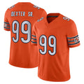 tocy C.Bears #99 Gervon Dexter Sr. Player Orange Vapor F.U.S.E. Limited Home Game Stitched Jerseys