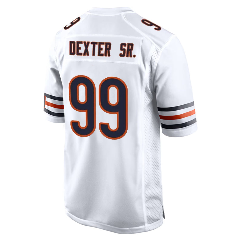 tocy C.Bears #99 Gervon Dexter Sr. Player White Home Game Stitched Jerseys
