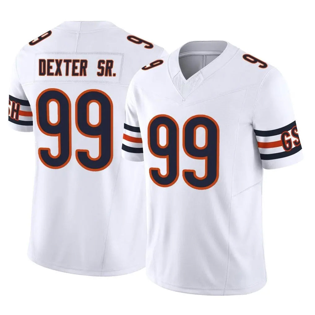 tocy C.Bears #99 Gervon Dexter Sr. Player White Vapor F.U.S.E. Limited Home Game Stitched Jerseys