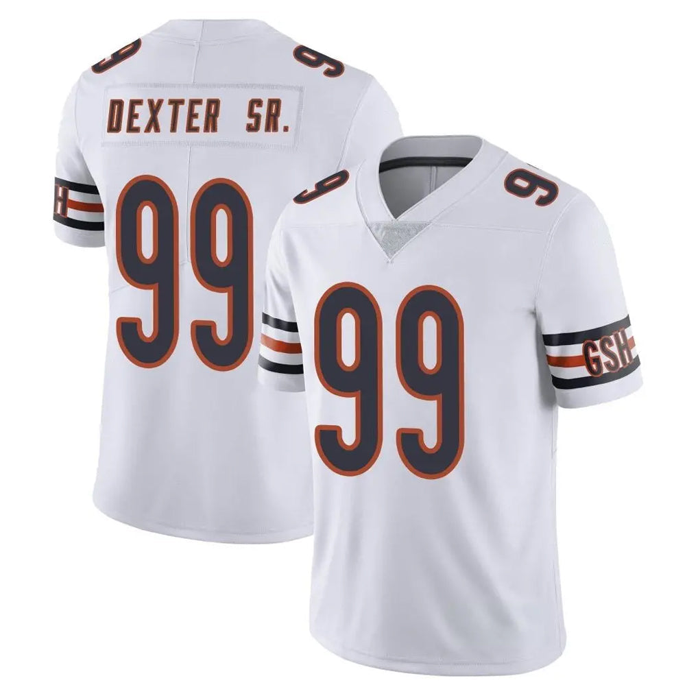 tocy C.Bears #99 Gervon Dexter Sr. Player White Vapor Untouchable Limited Home Game Stitched Jerseys