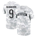 tocy C.Bears #9 Jim McMahon Player Arctic Camo Salute to Service Performance T-Shirt Limited Stitched Jerseys