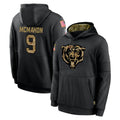 tocy C.Bears #9 Jim McMahon Player Black Salute to Service Pullover Hoodies Limited Stitched Jerseys