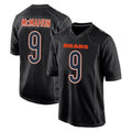 tocy C.Bears #9 Jim McMahon Player Carbon Black Fashion Game Stitched Jerseys