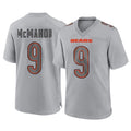 tocy C.Bears #9 Jim McMahon Player Gray Atmosphere Fashion Game Stitched Jerseys