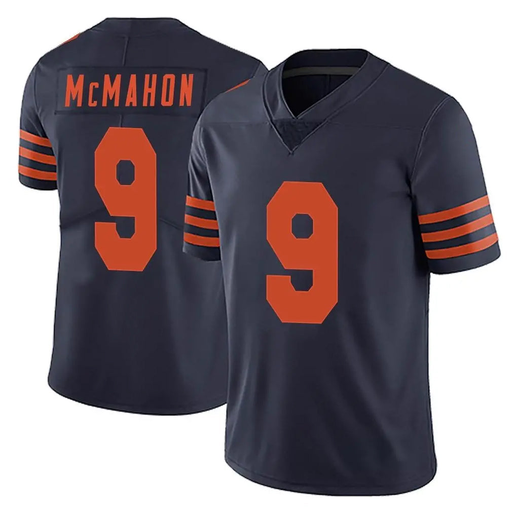tocy C.Bears #9 Jim McMahon Player Navy Blue Alternate Vapor Untouchable Limited Stitched Jerseys