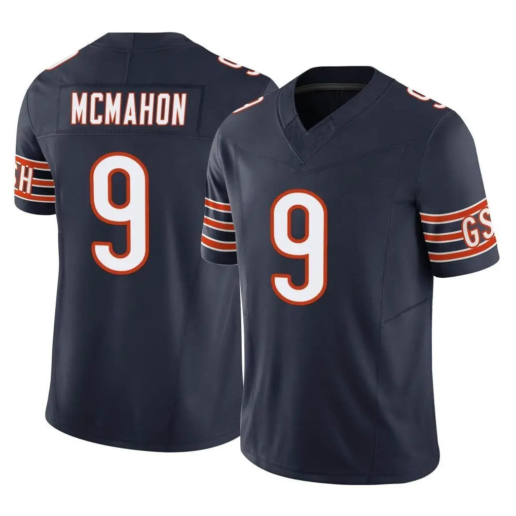 tocy C.Bears #9 Jim McMahon Player Navy Vapor F.U.S.E. Limited Home Game Stitched Jerseys