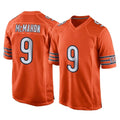 tocy C.Bears #9 Jim McMahon Player Orange Home Game Stitched Jerseys