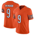 tocy C.Bears #9 Jim McMahon Player Orange Vapor F.U.S.E. Limited Home Game Stitched Jerseys