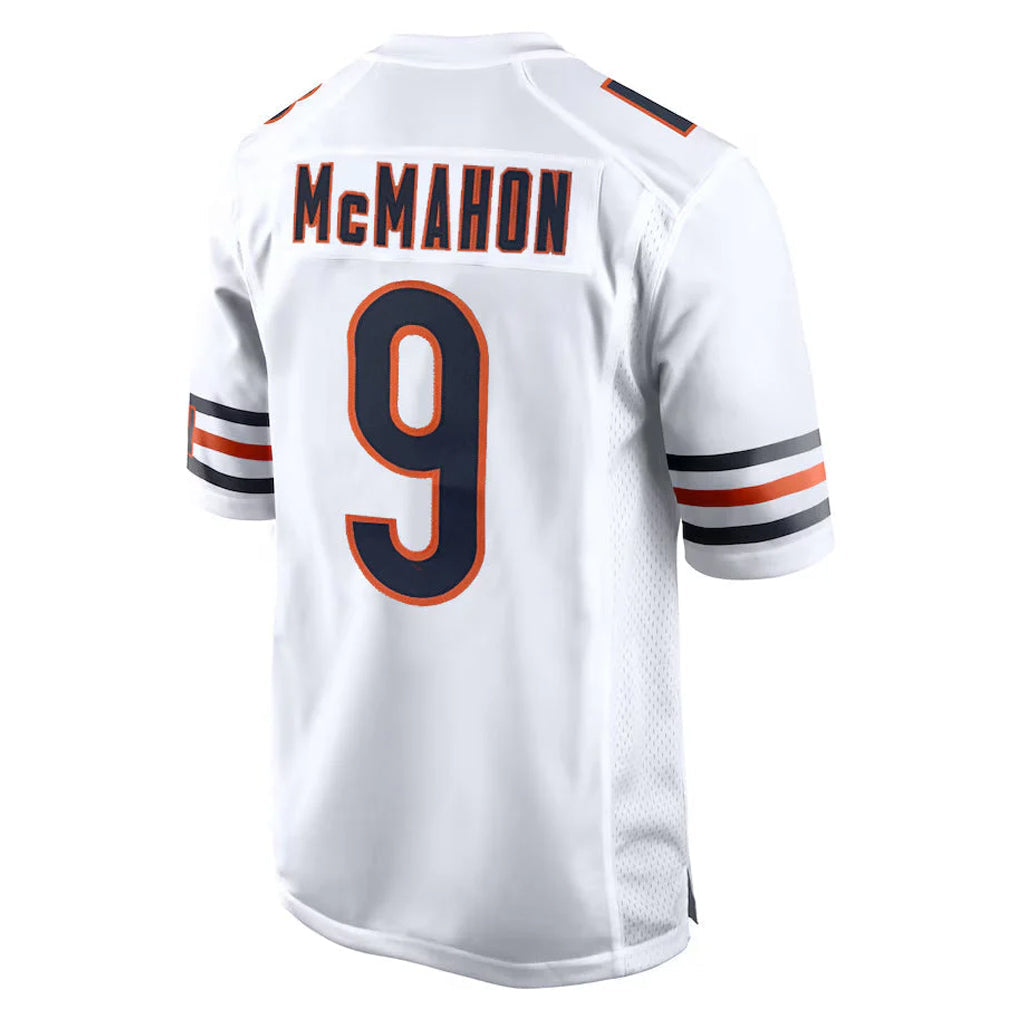 tocy C.Bears #9 Jim McMahon Player White Home Game Stitched Jerseys