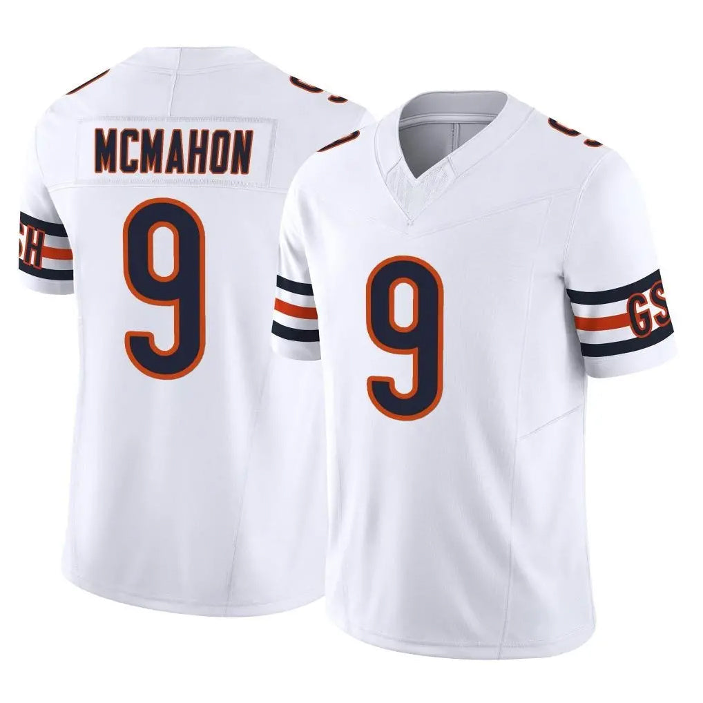tocy C.Bears #9 Jim McMahon Player White Vapor F.U.S.E. Limited Home Game Stitched Jerseys