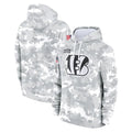 tocy C.Bengals Arctic Camo Salute to Service Pullover Hoodie Limited Blank Player Stitched Jerseys