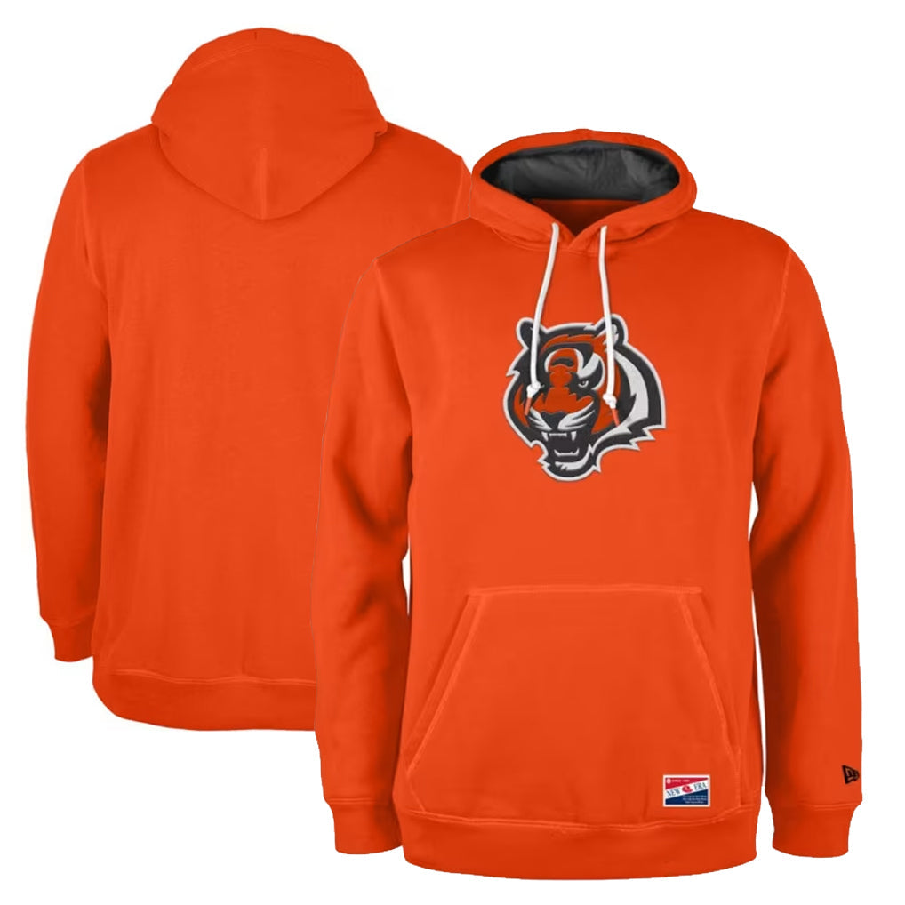 tocy C.Bengals Orange Salute to Service Pullover Hoodie Limited Blank Player Stitched Jerseys