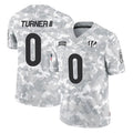 tocy C.Bengals #0 DJ Turner II Player Arctic Camo Salute to Service Limited Stitched Jerseys