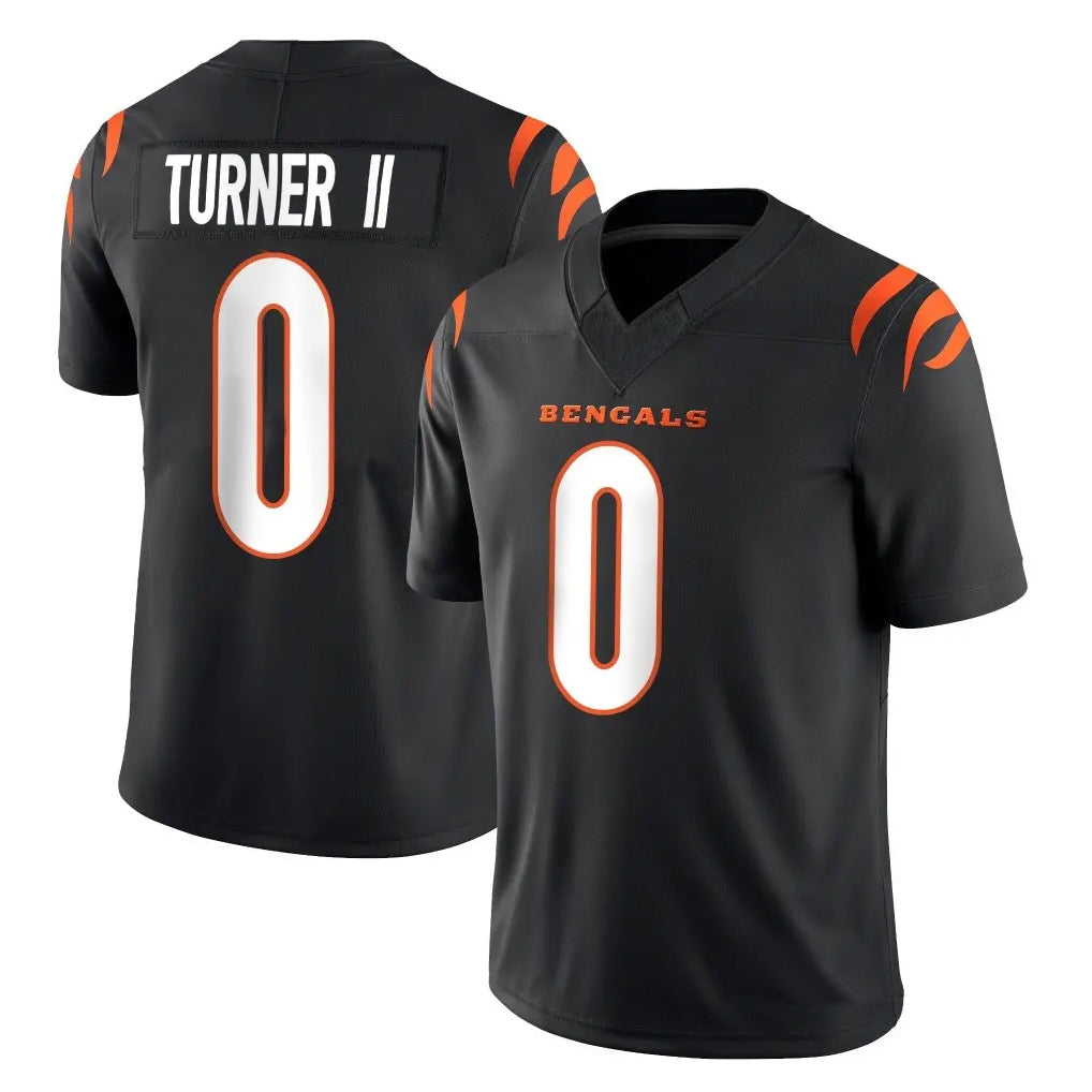 tocy C.Bengals #0 DJ Turner II Player Black Vapor F.U.S.E. Limited Home Game Stitched Jerseys
