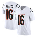 tocy C.Bengals #16 Joe Flacco Player White Vapor F.U.S.E. Limited Home Game Stitched Jerseys