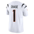 tocy C.Bengals #1 Ja'Marr Chase Player White Vapor F.U.S.E. Limited Stitched Jerseys
