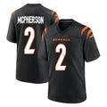 tocy C.Bengals #2 Evan McPherson Player Black Home Game Stitched Jerseys