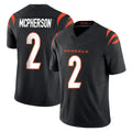 tocy C.Bengals #2 Evan McPherson Player Black Vapor F.U.S.E. Limited Home Game Stitched Jerseys
