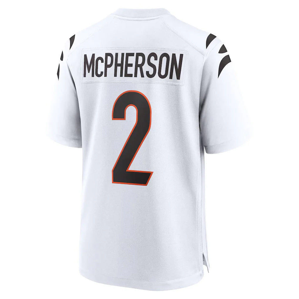 tocy C.Bengals #2 Evan McPherson Player White Home Game Stitched Jerseys