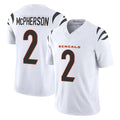 tocy C.Bengals #2 Evan McPherson Player White Vapor F.U.S.E. Limited Home Game Stitched Jerseys