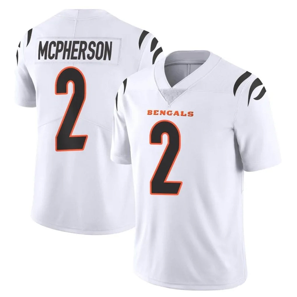 tocy C.Bengals #2 Evan McPherson Player White Vapor Untouchable Limited Home Game Stitched Jerseys
