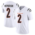 tocy C.Bengals #2 Evan McPherson Player White Vapor Untouchable Limited Home Game Stitched Jerseys