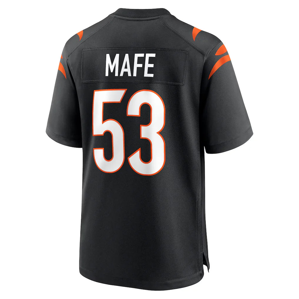tocy C.Bengals #53 Boye Mafe Player Black Home Game Stitched Jerseys