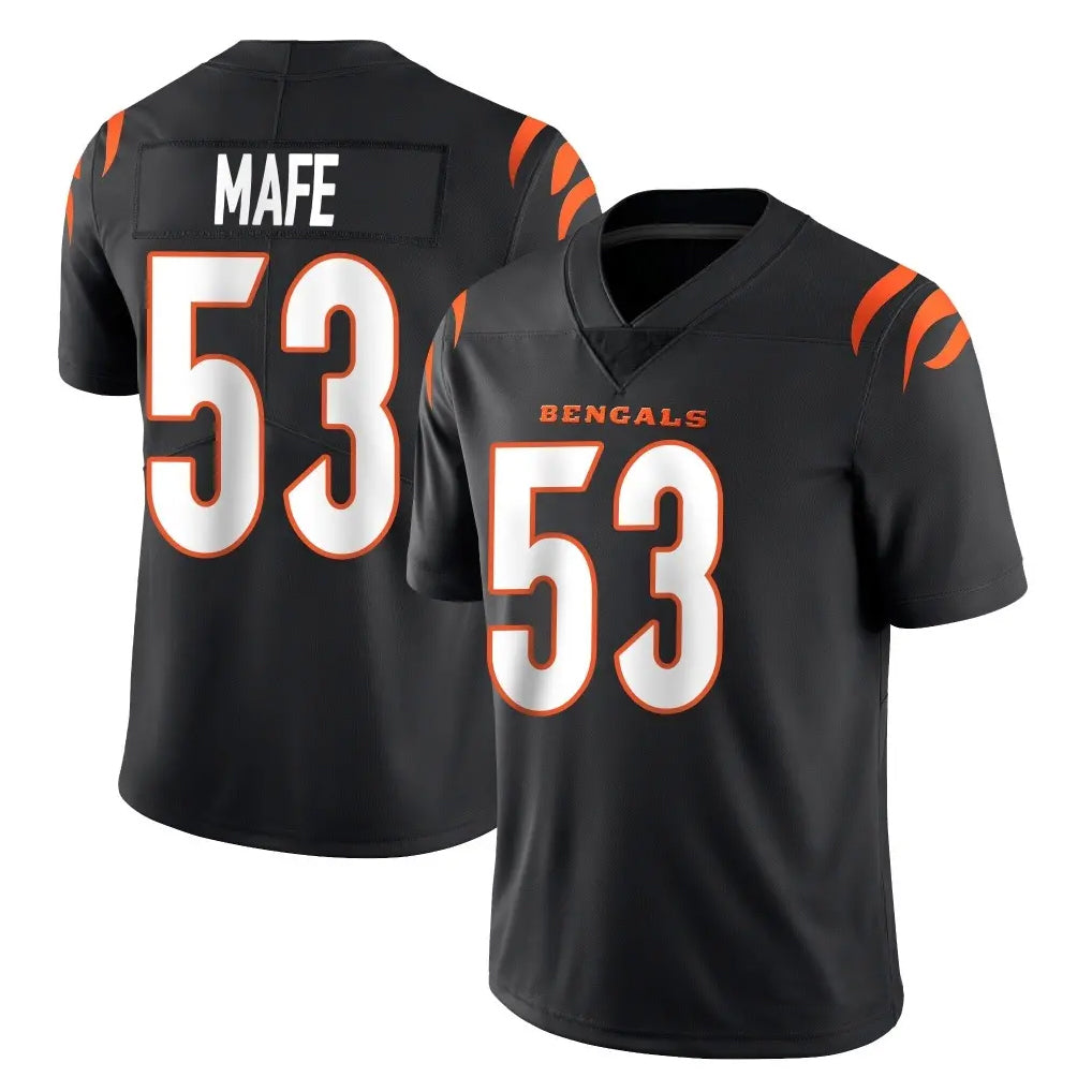 tocy C.Bengals #53 Boye Mafe Player Black Vapor Untouchable Limited Home Game Stitched Jerseys