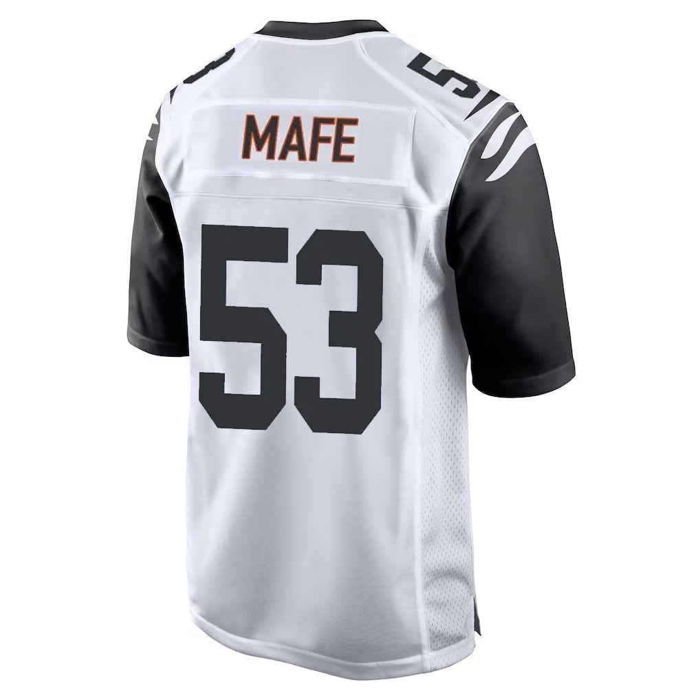tocy C.Bengals #53 Boye Mafe Player White Alternate Home Game Stitched Jerseys