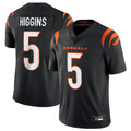 tocy C.Bengals #5 Tee Higgins Black Vapor Untouchable Limited Jersey American Stitched  Jerseys