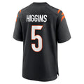 tocy C.Bengals #5 Tee Higgins Player Black Home Game Stitched Jerseys