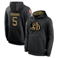 tocy C.Bengals #5 Tee Higgins Player Black Salute to Service Pullover Hoodies Limited Stitched Jerseys
