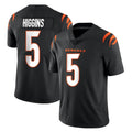 tocy C.Bengals #5 Tee Higgins Player Black Vapor Untouchable Limited Home Game Stitched Jerseys