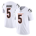 tocy C.Bengals #5 Tee Higgins Player White Vapor Untouchable Limited Home Game Stitched Jerseys