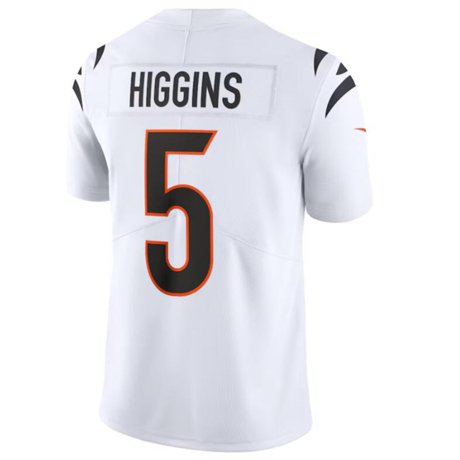 tocy C.Bengals #5 Tee Higgins White Vapor Untouchable Limited Jersey American Stitched Jerseys