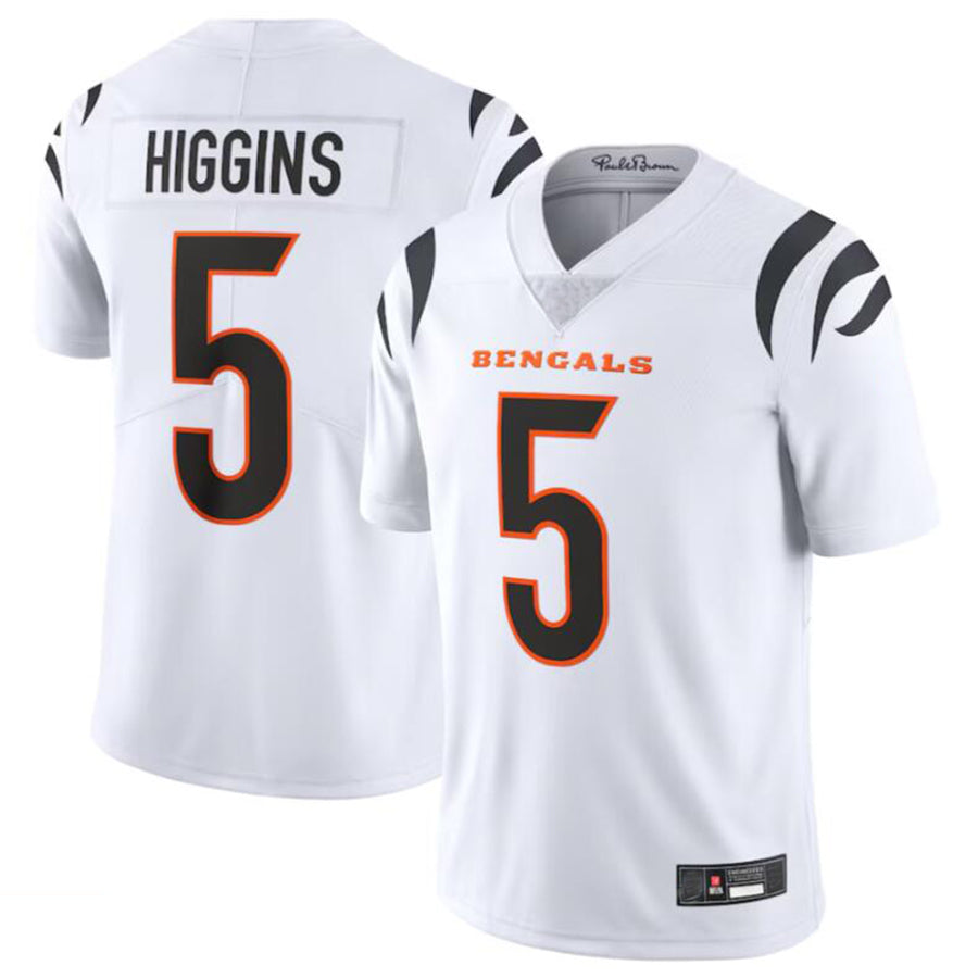 tocy C.Bengals #5 Tee Higgins White Vapor Untouchable Limited Jersey American Stitched Jerseys