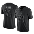 tocy C.Bengals #71 Amarius Mims Player Black Reflective Limited Game Stitched Jerseys