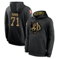 tocy C.Bengals #71 Amarius Mims Player Black Salute to Service Pullover Hoodies Limited Stitched Jerseys